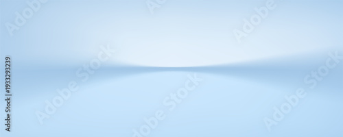 Blue studio room. Limbo light background. Abstract 3d backdrop for product presentation. Minimal wall scene. Showcase, promotion display