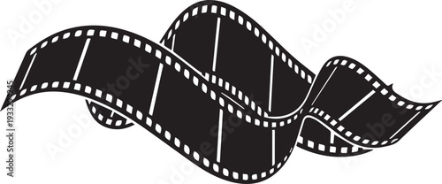 Film strip icon with perforations