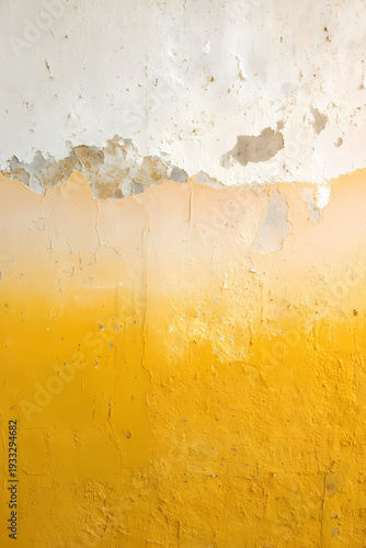 Canary Yellow Fading Upward to Ivory Background