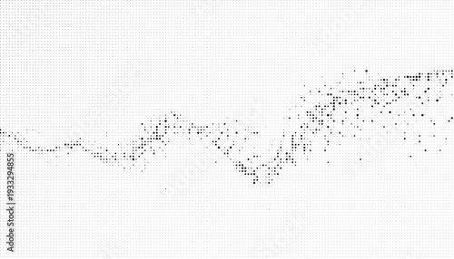 Abstract black and white vector background featuring a flowing liquid splash with ink drops and transparent bubbles in a fresh motion design