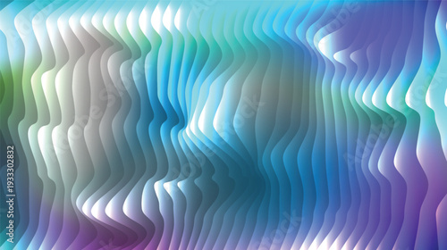 Abstract flowing waves of blue green and purple gradient background