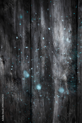 Charcoal Grain with Icy Blue Glowing Accents Background