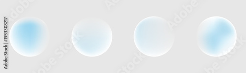 Set color circle gradient noise gradation. Abstract colorful watercolor blur mesh on isolated transparent background.