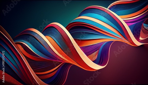 abstract twisted ribbon