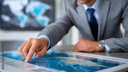 Business precision general visualization, corporate accuracy representation, professional exactness display, commercial meticulousness imagery, with copy space