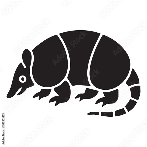 Armadillo icon isolated on white background. Adobe Illustrator Artwork
