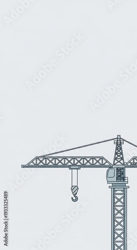 Crane Suspended Over Construction Site for Architecture Blogs, Engineering Websites, Building Projects, Infrastructure Awareness, and Construction Industry Articles