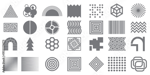 Diverse Geometric Texture and Shape Pattern Collection for Background, Surface Design, Print, and Digital Art Projects