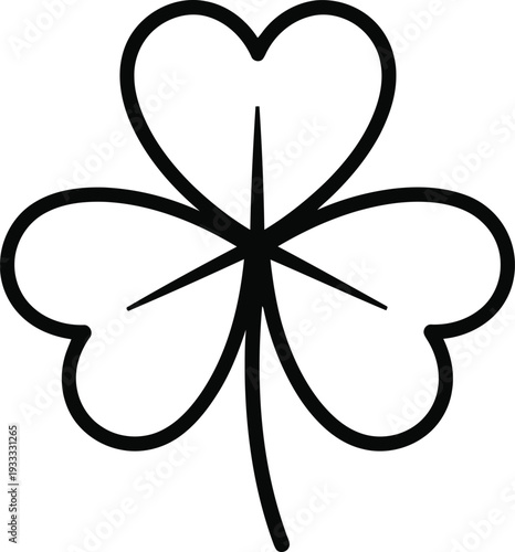 St patricks day four leaf clover symbol of luck and irish heritage