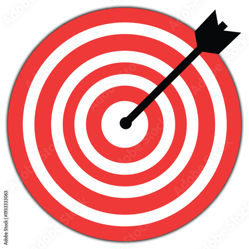 Target vector illustrations . Target for archery sports and business marketing goal