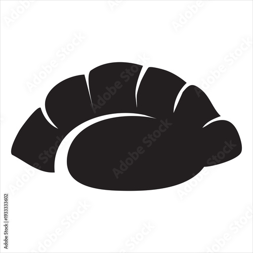 Simple dimsum dumpling gyoza icon vector design Adobe Illustrator Artwork