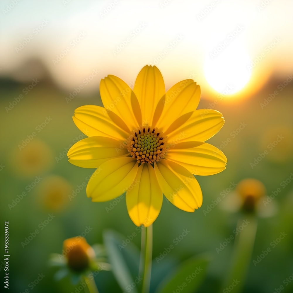 Obraz premium yellow flower in the sun