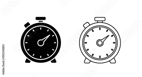 Stopwatch timers Vector