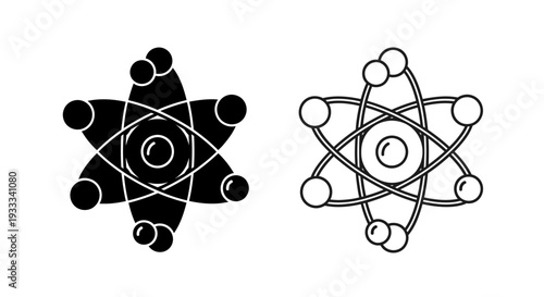 Atomic structure symbols Vector