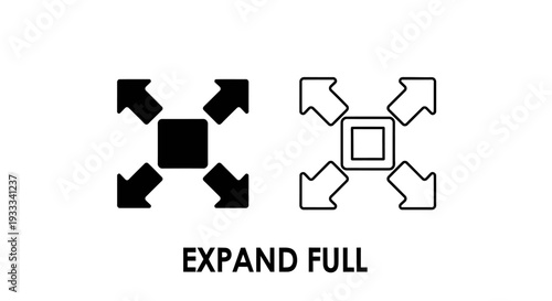 Expand full icons Vector