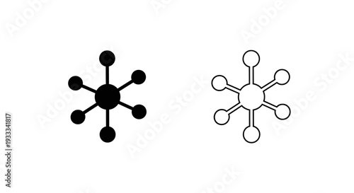 Network connection nodes Vector
