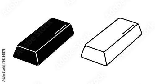 Black and white eraser sketch Vector