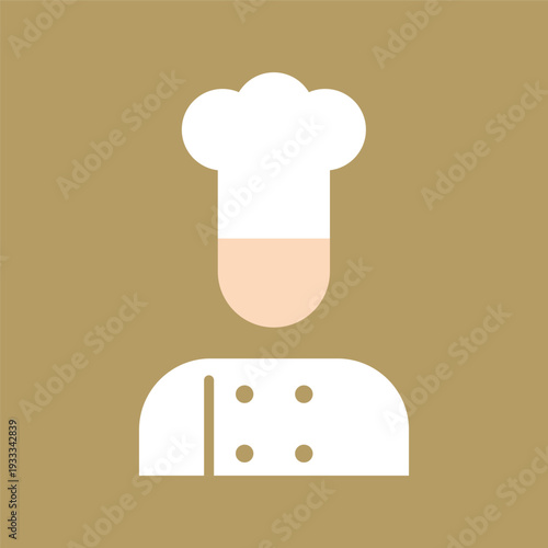 シンプルなコックさんアイコン