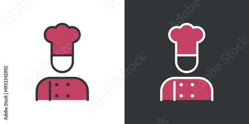 シンプルなコックさんアイコン