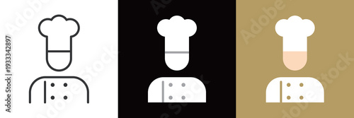 シンプルなコックさんアイコン