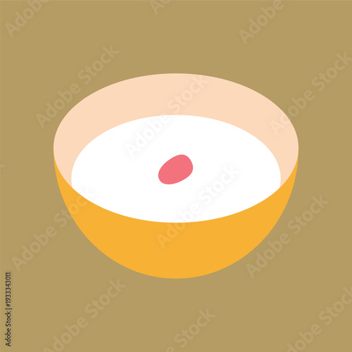 シンプルな杏仁豆腐のアイコン