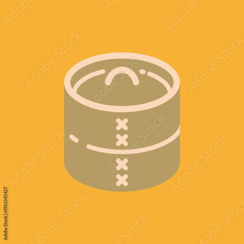 シンプルな点心のラインアイコン