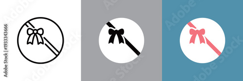 プレゼントのシンプルなカラーアイコン