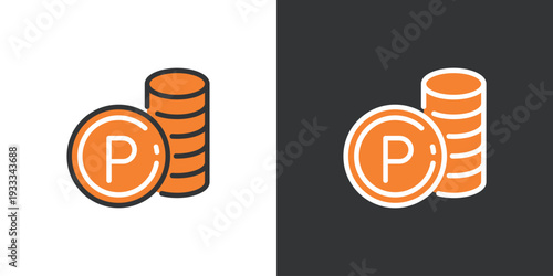 シンプルな買い物ポイントアイコン