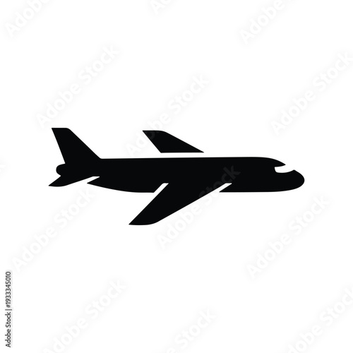 Airplane Silhouette Icon Design