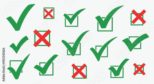 yes and no check mark