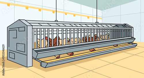 Modern Automated Chicken Coop With Multiple Levels.
