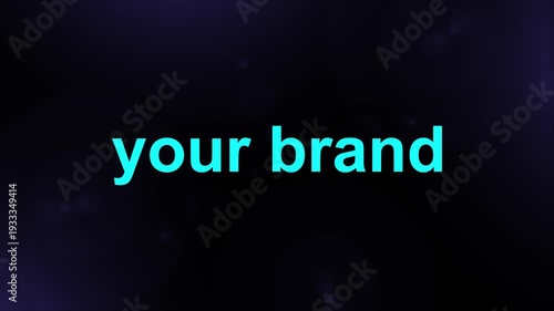 Your Brand 3D text logo animation