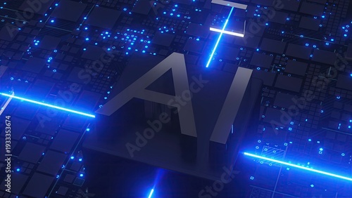 Quadro su tela AI 3d text