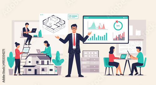 Business Analyst Presenting Financial Growth Strategy.