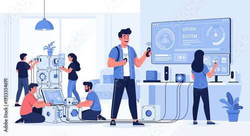 Smart Home Technology Installation and Setup.