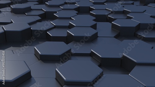 Black Hexagonal Grids