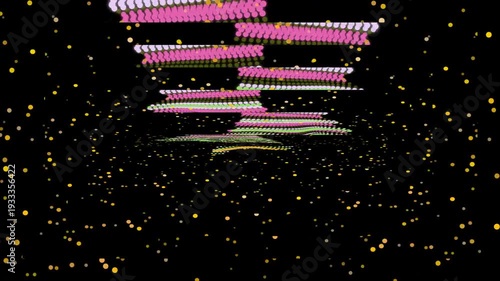 Futuristic Spacecraft Flying Through Stars.