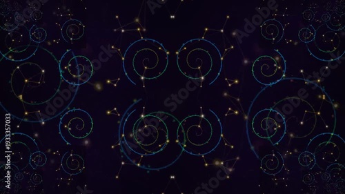 Galactic Spiral Patterns in Deep Space.