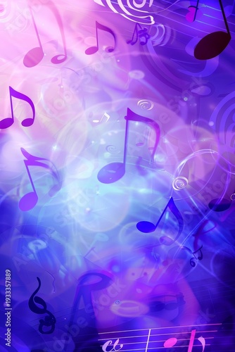 A Captivating Background of Intricate Music Notes and Symbols Evoking the Essence of Melodic Harmony