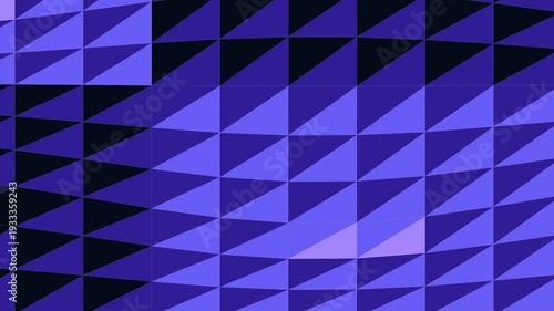 Geometric Pattern of Triangles in Purple.