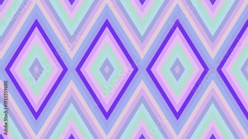 Geometric Pattern with Diamonds and Zigzags.