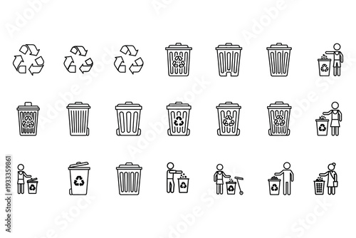 Ancient egyptian hieroglyphic symbols and characters illustration