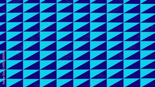 Geometric Pattern with Triangles in Blue.