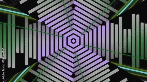 Geometric Shapes and Lines Animation Sequence.