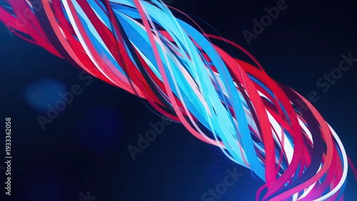 Photography Abstract Colorful splines