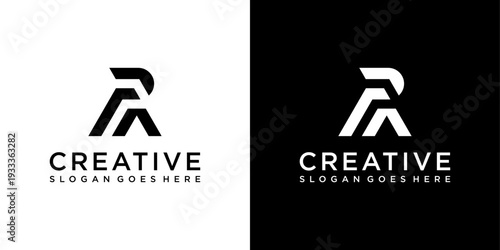 PA or AP initial letter vector logo design