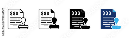Claim Form icon sheet multiple style collection