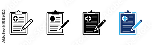 Treatment Record icon sheet multiple style collection