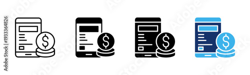 Account Balance icon sheet multiple style collection