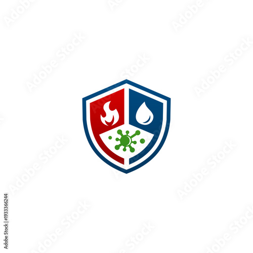 shield service Logo Design template